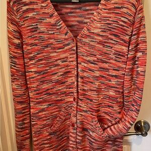 Nine West Vintage Women’s M Multicolor Knit Cardigan with a Matching Tank